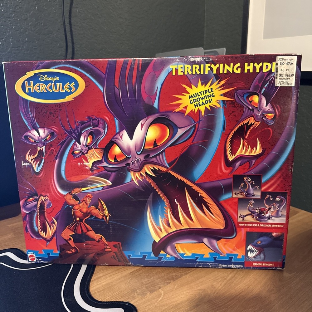 Disney's Hercules Terrifying Hydra Mattel 1997 (16888) And Bonus Hercules Figure